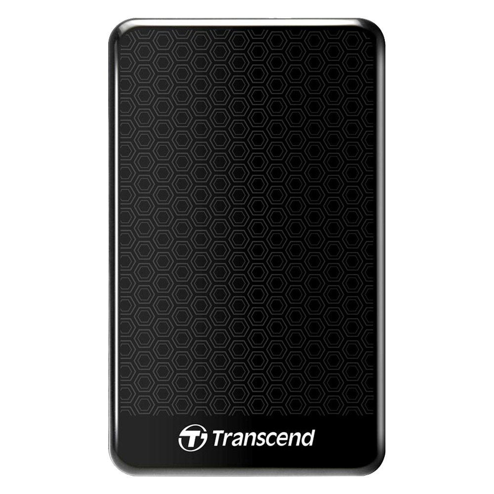 Transcend 創見 25A3 1TB 2.5吋 USB3.0高速黑色花紋時尚鏡面行動硬碟