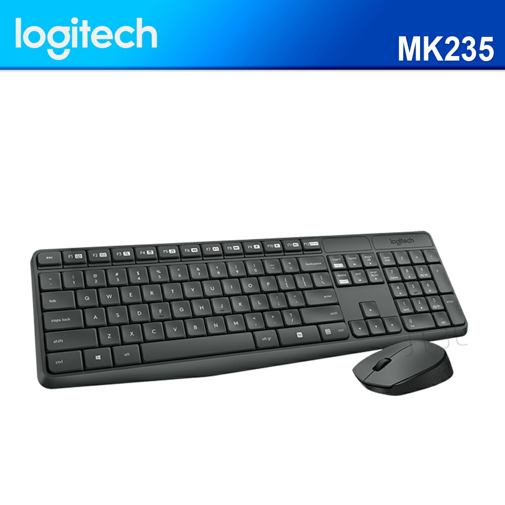<br/><br/>  【最高可折$2600】Logitech 羅技 MK235 無線滑鼠鍵盤組<br/><br/>