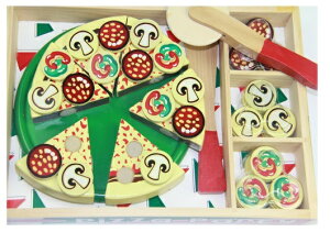 【晴晴百寶盒】預購 木製 製作PIZZA披薩遊戲 角色扮演 親子早教 益智遊戲玩具 安全平價促銷 禮物禮品 CP值高 P125