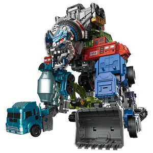 玩具模型 變形玩具7合體金剛大力神工程車汽車機器人正版模型手辦兒童禮物6-快速出貨