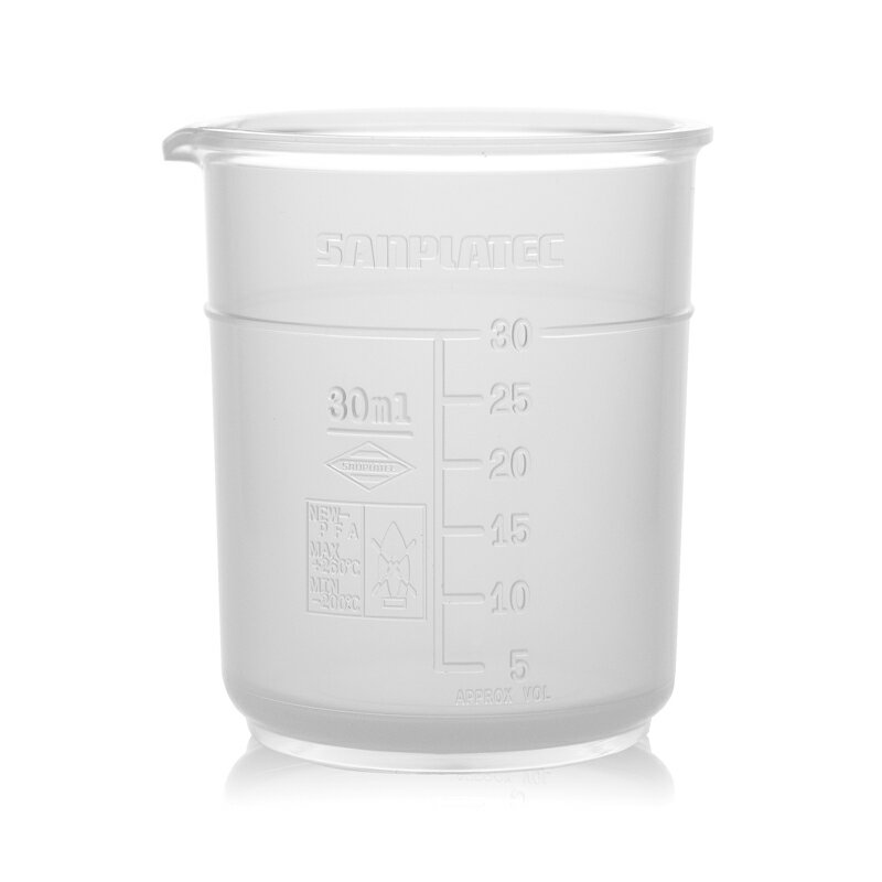 《SANPLATEC》無柄燒杯 PFA Beaker without Handle, PFA
