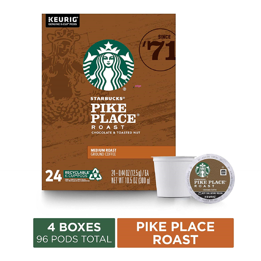 Starbucks - Pike Place Medium Roast K-Cup Pods 24-Pack best by June 2023 