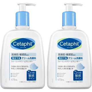 【JOKO JOKO】日本 Cetaphil 舒特膚 - 保濕 溫和 全效 洗卸 泡泡 潔膚乳 473ML 超值兩入組