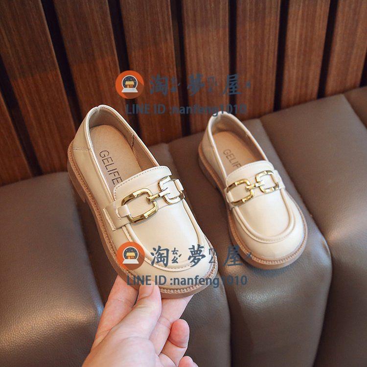 女童小皮鞋兒童超軟英倫樂福鞋軟底秋季男【淘夢屋】