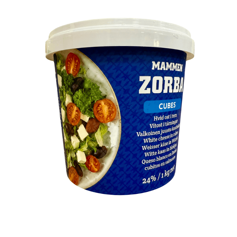 《AJ歐美食鋪》丹麥 ZORBA費達乾酪丁 1KG 費塔 費塔切丁 Feta Cheese 沙拉 乳酪丁 限冷藏