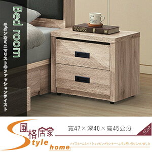 《風格居家Style》梵帝岡淺橡木床頭櫃 505-7-LD