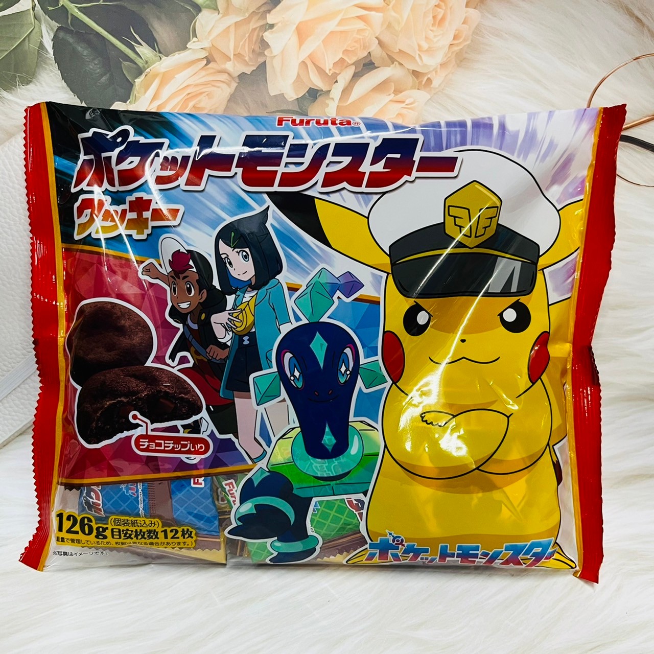 日本 Furuta 古田 寶可夢 可可風味餅 120g｜全店$299 全家取貨免運｜滿額折500｜APP下單最高賺19%點數⚡