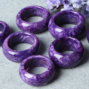 紫龍晶戒指女男款 真正的一晶兩飾 送合金鏈 可做板指與吊墜佩戴