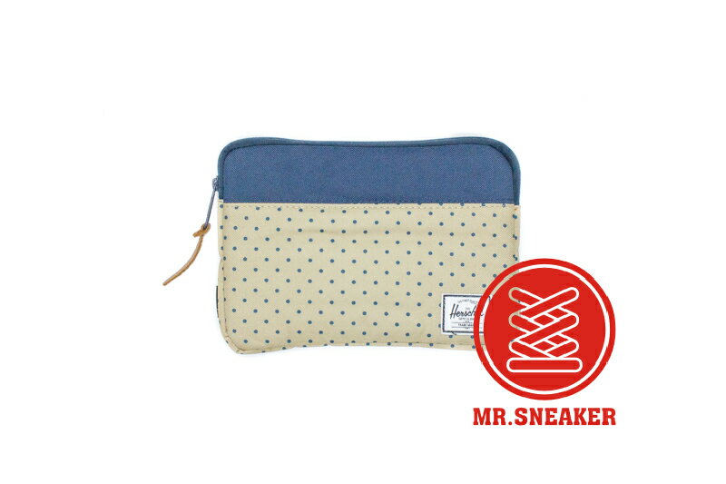 <br/><br/>  ☆Mr.Sneaker☆ Herschel iPad Mini 平版包 牛仔藍 點點 褐色<br/><br/>