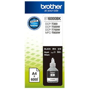Brother BT6000BK 原廠黑色墨水 適用型號：DCP-T300、DCP-T500W、DCP-T700W、MFC-T800W【APP下單最高22%點數回饋】