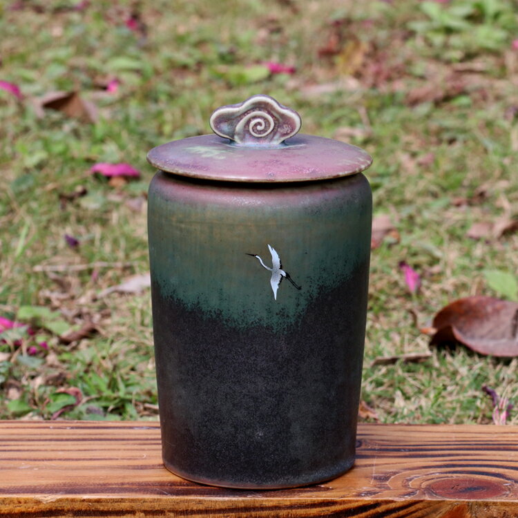 茶葉罐陶瓷密封罐一斤裝家用裝茶罐大號小號便攜存儲罐茶葉包裝盒