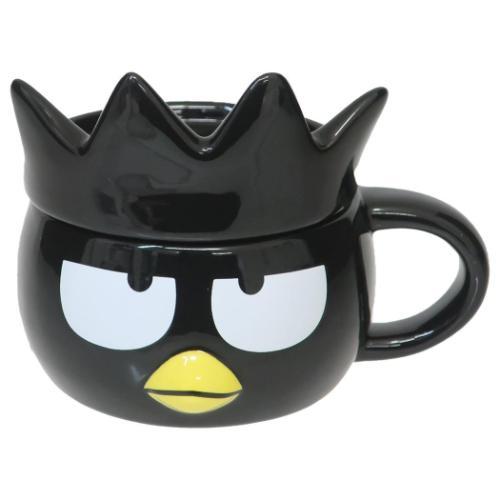 【震撼精品百貨】Bad Badtz-maru_酷企鵝~日本三麗鷗sanrio 酷企鵝造型陶瓷馬克杯附蓋-大臉款*27889