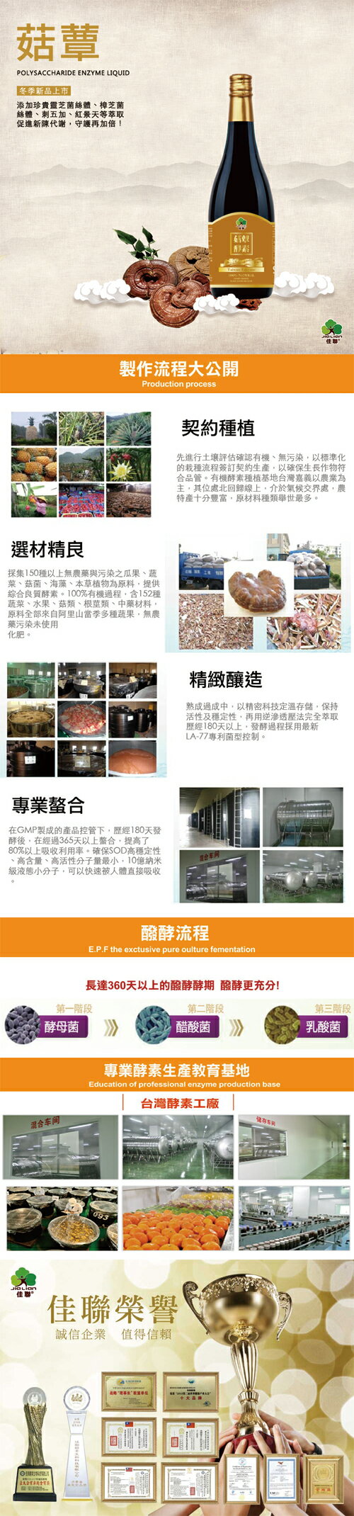 菇蕈 酵素液 Polysaccharides Enzyme 750ml/瓶 1