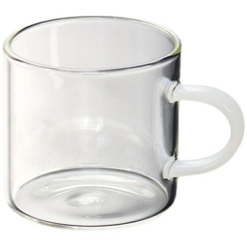 玻璃小茶杯耐熱家用功夫茶具套裝透明單個主人杯子加厚帶把6只裝 4