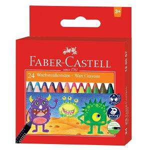 【史代新文具】輝柏Faber-Castell 120057 24色 大眼星球無毒蠟筆