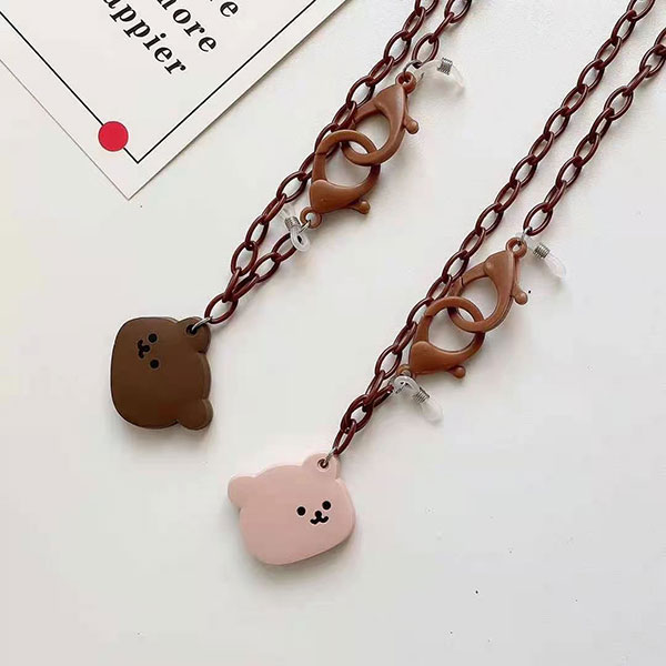 ANNAS 韓國 熊熊 口罩鍊 口罩防丟掛鍊 口罩掛繩 口罩 防掉鍊 防疫小物 護目鏡 防疫面罩 可愛 網紅 小熊 1