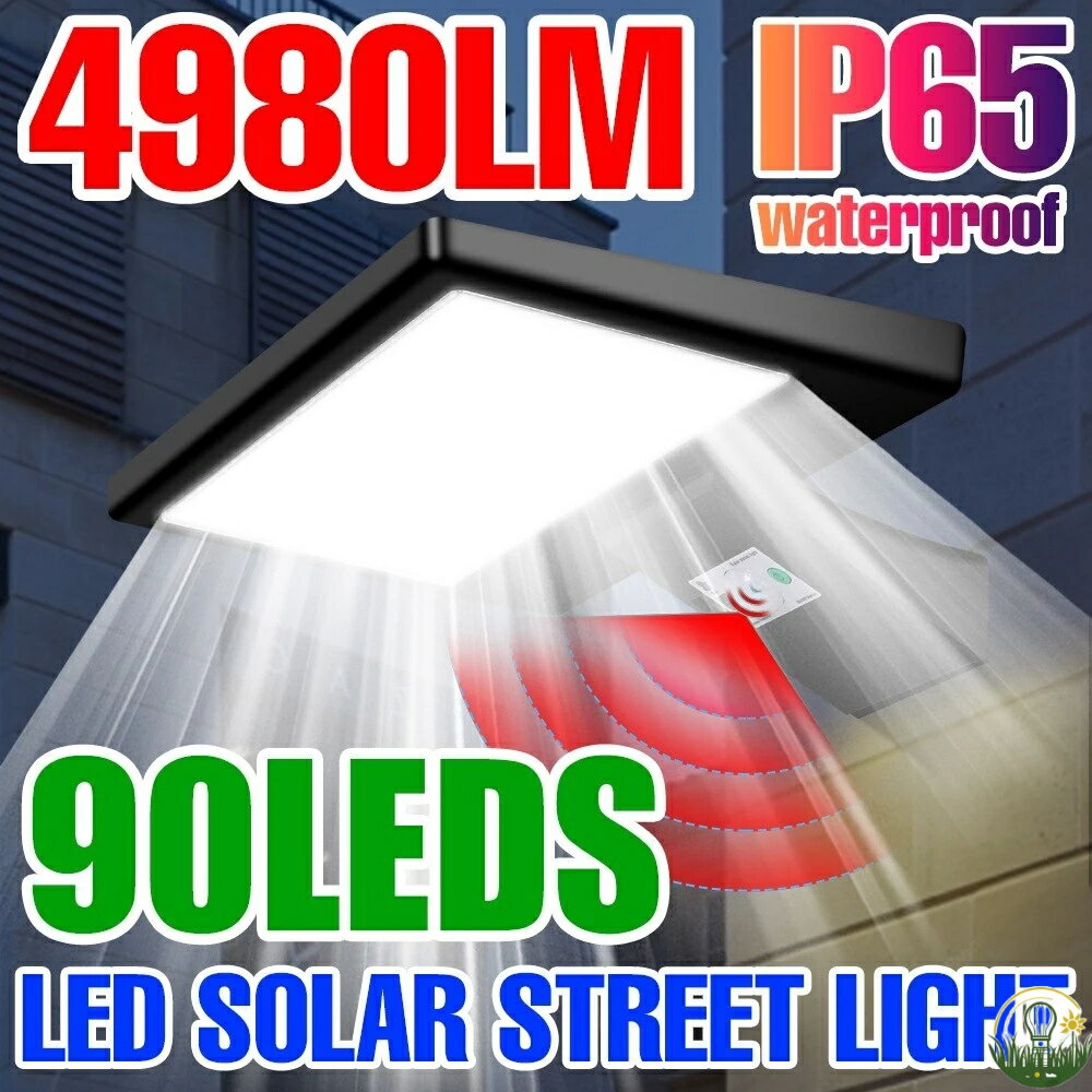 免運 50w 太陽能 Led 路燈 戶外花園泛光燈 防水感應燈 屋門廊 Led 戶外燈 可充電