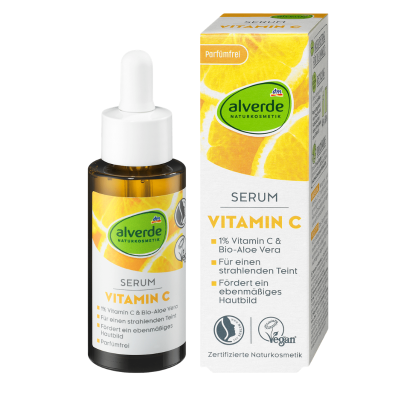 德國 DM alverde 維他命C精華液 30ml 現貨 ｜換季推薦⚡專櫃保養 初秋彩妝 品牌香氛 【心心哈德】
