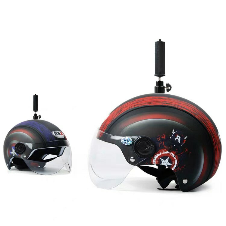 美國隊長頭盔insta360one X攝影頭盔 攝影配件 戶外運動滑雪登山