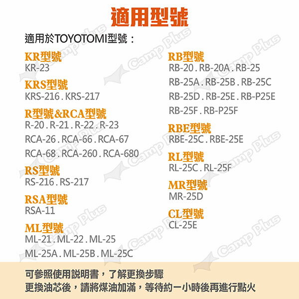 TOYOTOMI】TTS-23 煤油暖爐更換用油芯適用RB-25等多種型號更換油芯煤油