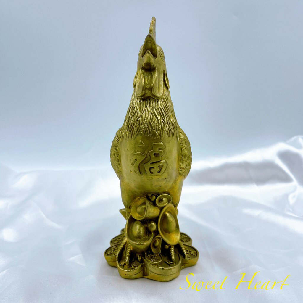 Sweet Heart 田芯開運精選 💯銅公雞 公雞 金雞 腳踩元寶及古錢 化電線 大樓 蜈蚣煞 擋煞 專用 含開光 2