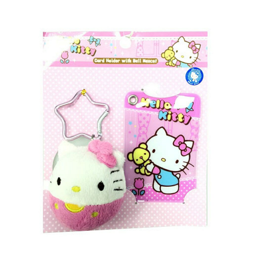【震撼精品百貨】Hello Kitty 凱蒂貓 HELLO KITTY 球型公仔証件套 震撼日式精品百貨