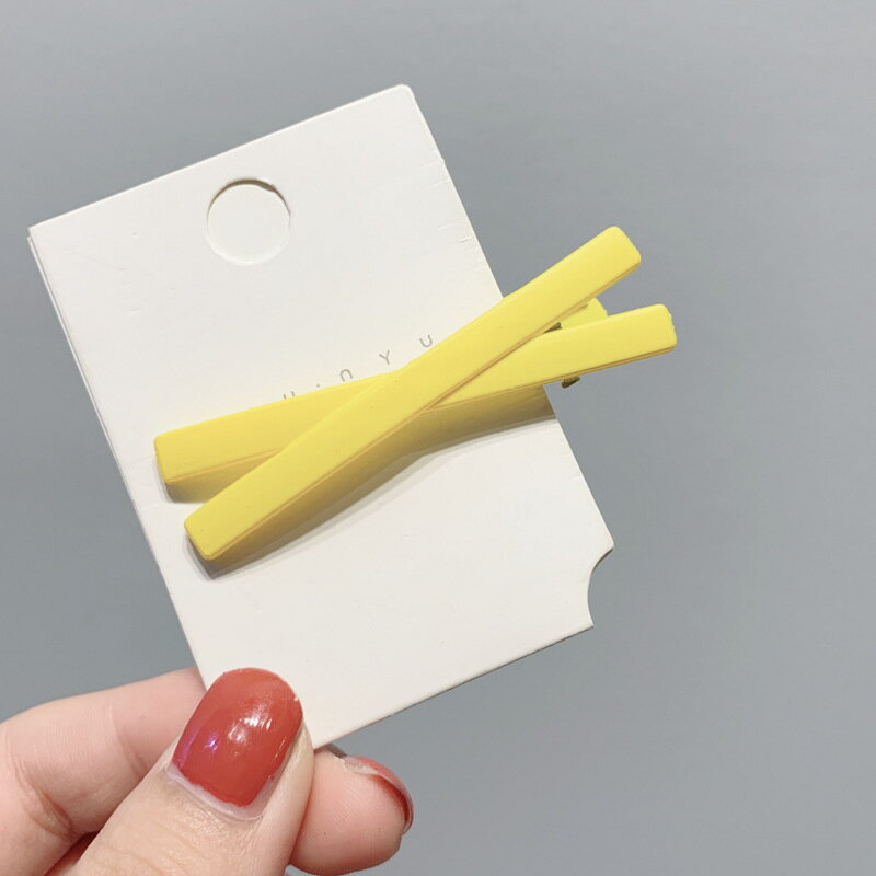 【台灣現貨】時尚配件 髮飾 髮夾 鯊魚夾 大嘴夾 邊夾  交叉劉海夾一字夾髮卡甜美少女心邊夾糖果色一字夾劉海夾側邊頭飾 7