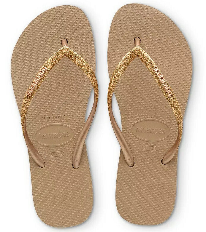 havaianas 哈瓦士 巴西人字拖 女款 Slim glitter 金蔥銅 拖鞋 夾腳拖 海灘鞋＊夏日微風＊