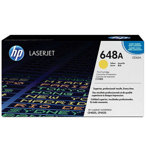 【領券滿額折200】 HP CE262A 648A 原廠黃色碳粉匣 適用CP4025/CP4525