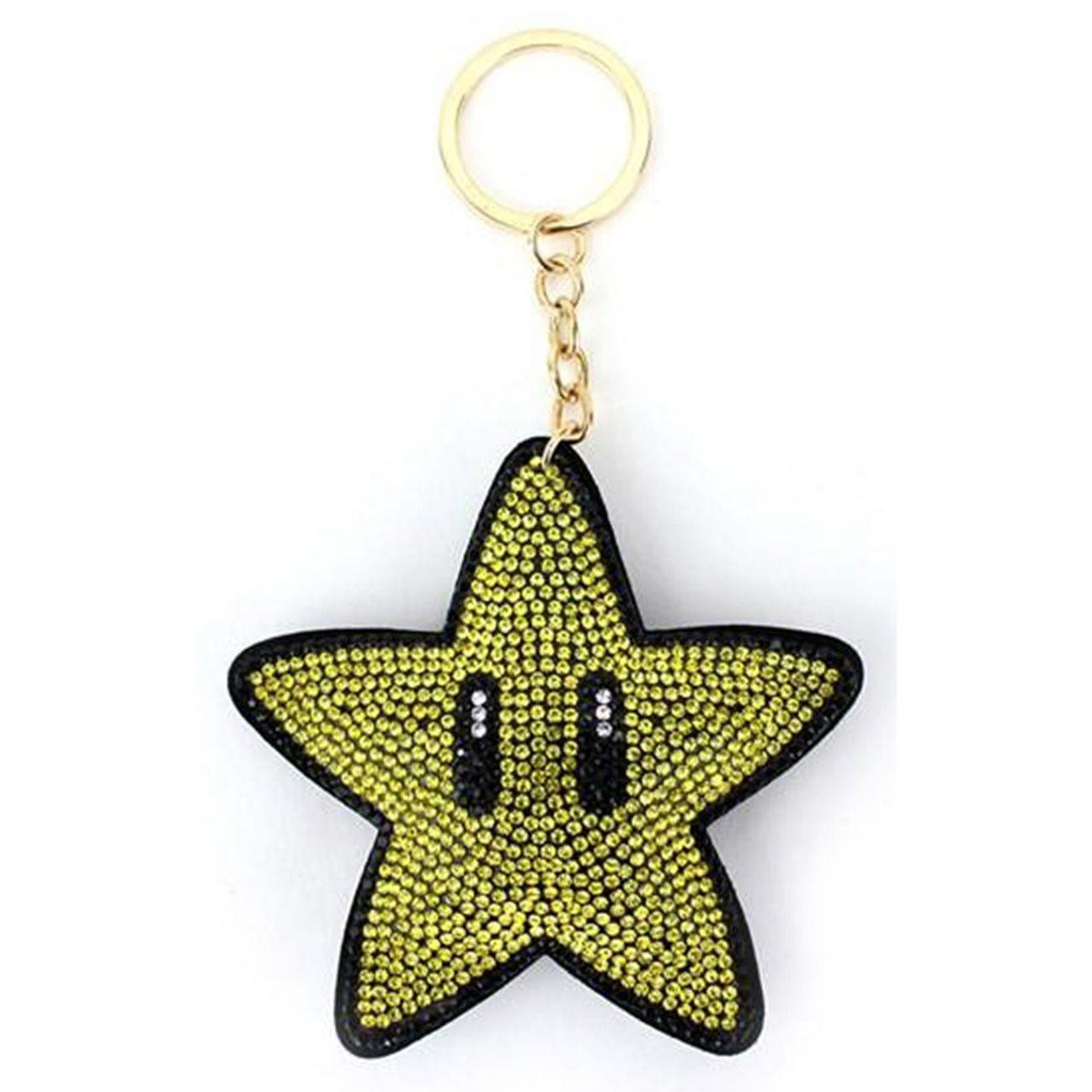 【震撼精品百貨】瑪利歐系列_Mario~日本 超級瑪利歐兄弟 吉祥物鑰匙圈 吊飾-星星*14528