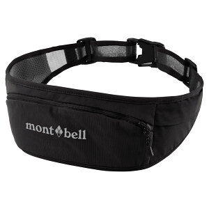 【【蘋果戶外】】mont-bell 1133333 BK 黑 運動腰包 CROSS RUNNER POUCH【M】彈性網 跑步腰包