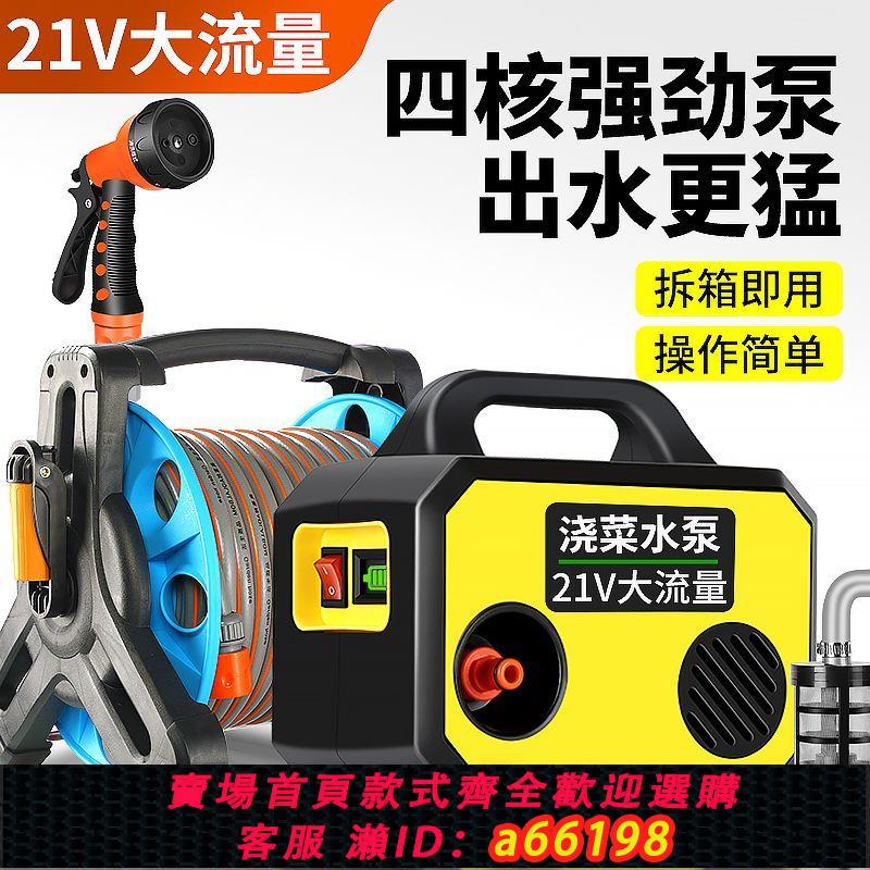 【臺灣公司 可開發票】充電式抽水泵農用澆菜神器澆水機菜地自動澆水淋菜菜園小型抽水機