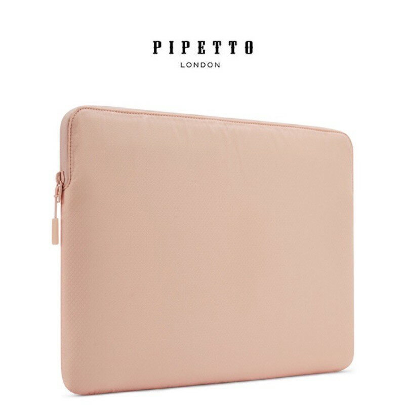 強強滾p-PIPETTO MacBook 13吋 Ultra Lite Sleeve 鑽石紋防撕裂布電腦包-粉紅色