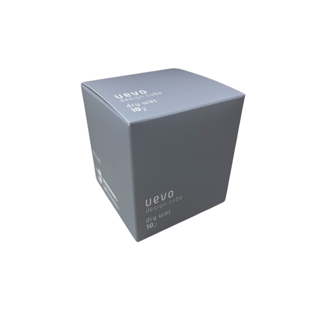 日本 UEVO軟殼膜彩色造型積木WAX(灰) 髮蠟