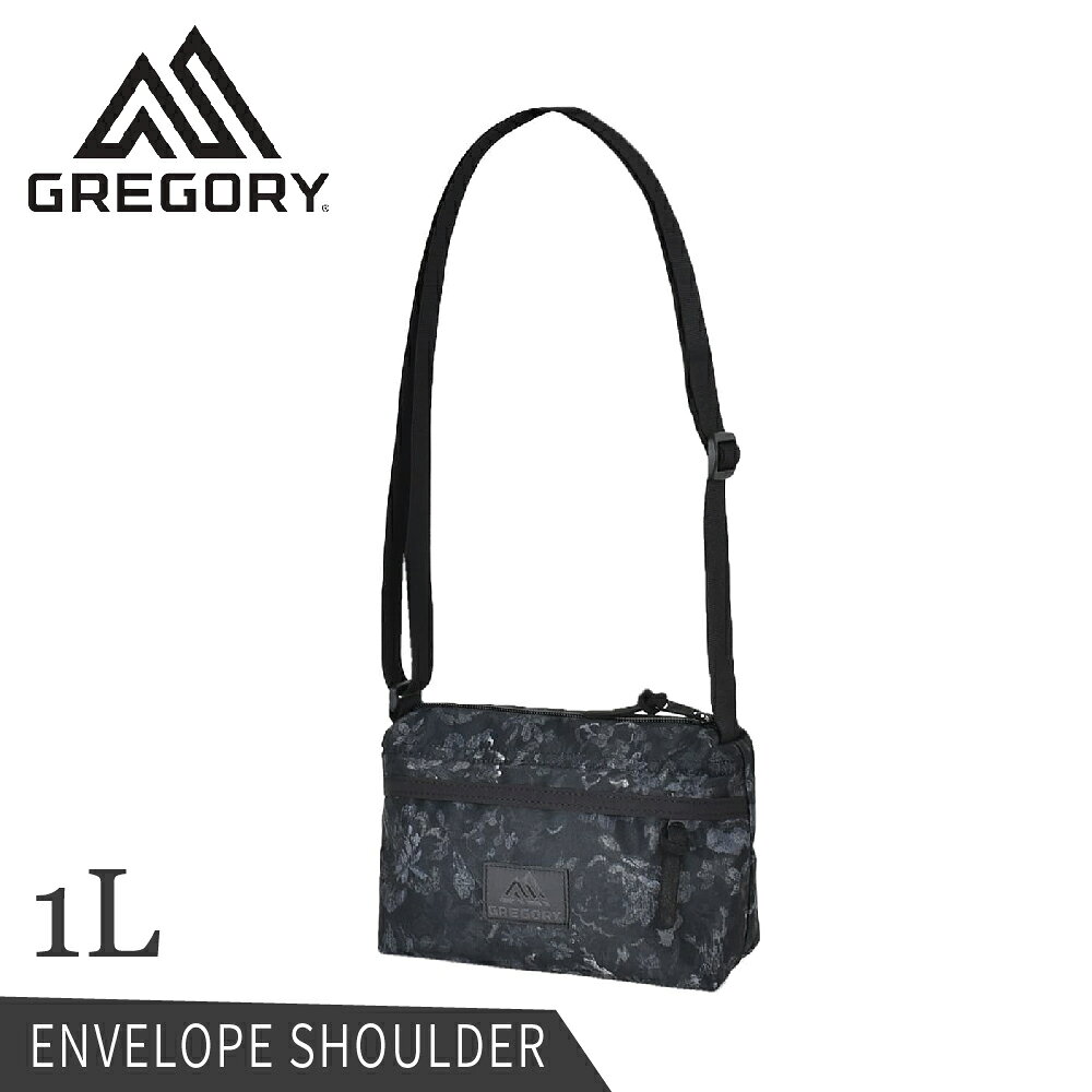 【GREGORY 美國 1L Envelope Shoulder斜背包《闇黑印花》】125408/側背包/隨身包/單肩背包