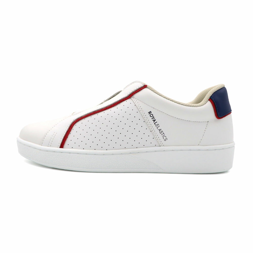 【全館滿額折】 Royal Elastics Duca 白藍紅 皮質 套入式 休閒鞋 男款 B5494【新竹皇家06842-015】