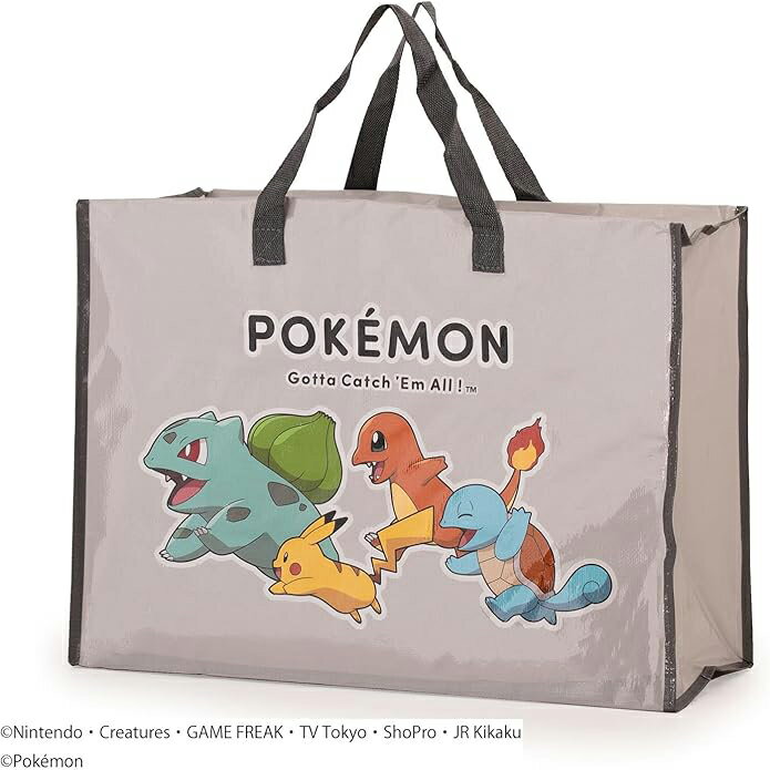 【全館95折】寶可夢 皮卡丘 圖鑑 旅行袋 大容量收納袋 購物袋 行李袋 野餐袋 多功能手提袋 日本正版 該該貝比日本精品