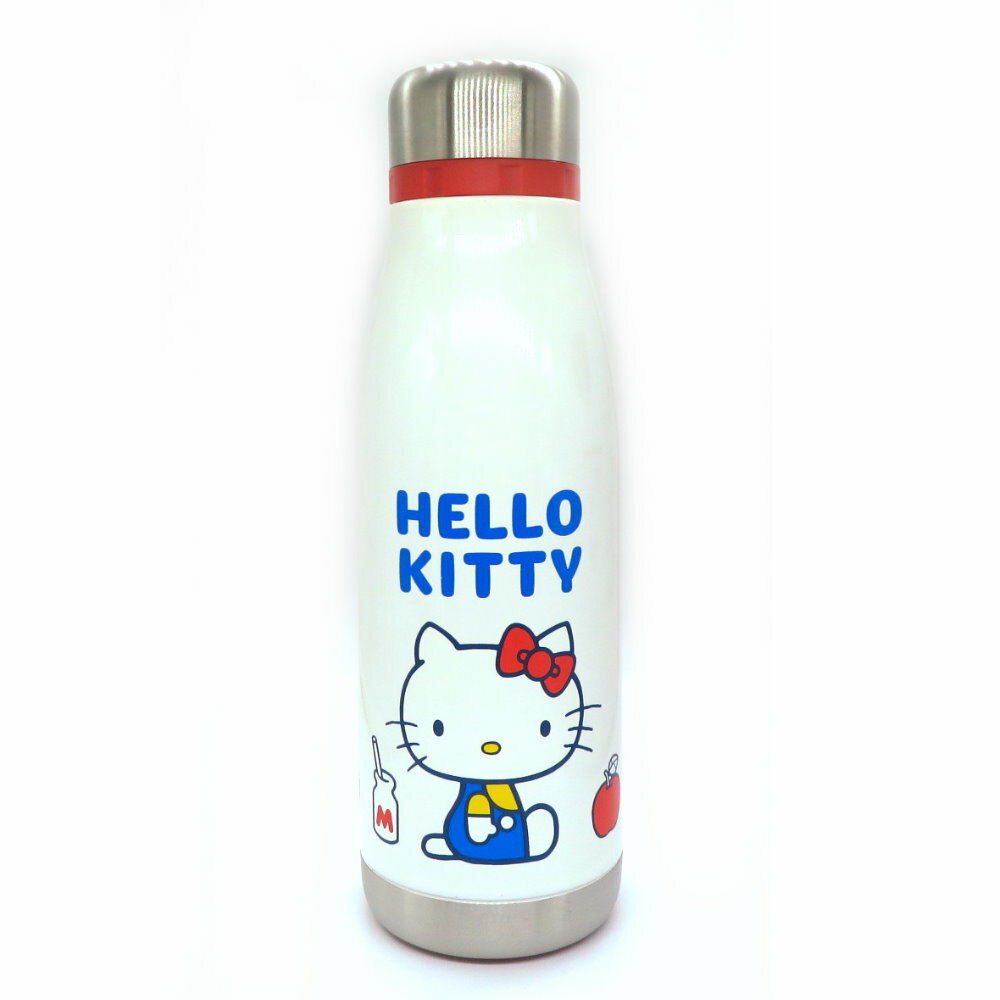 asdfkitty*KITTY牛奶罐造型真空不鏽鋼超輕量保溫保冷水壺-400ML-STY4-日本正版商品
