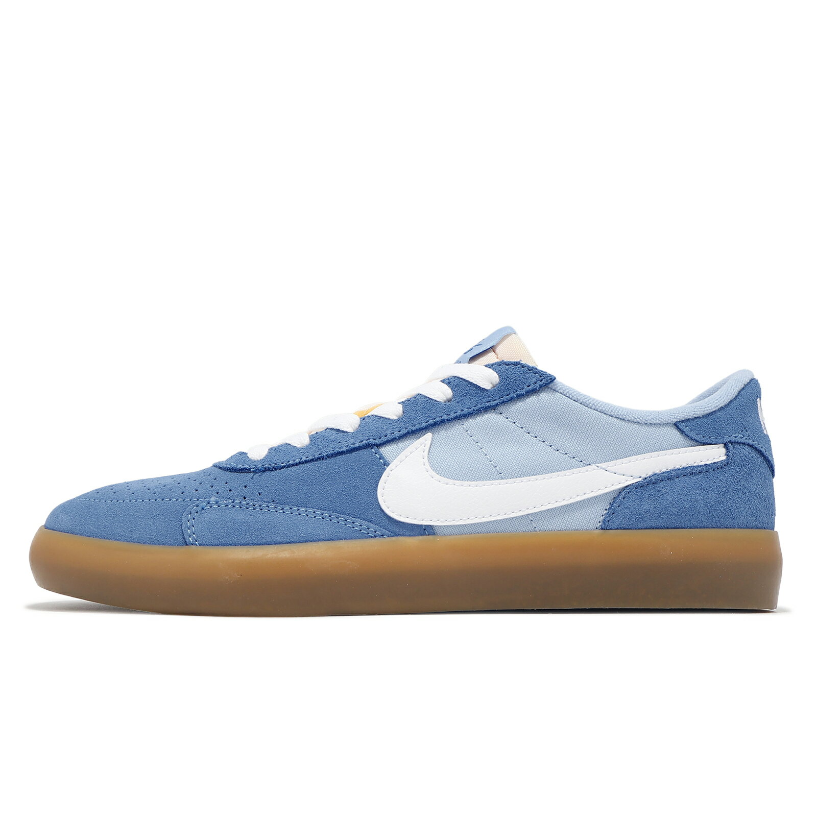Nike 滑板鞋 SB Heritage Vulc 藍 棕 麂皮 膠底 板鞋 休閒鞋
