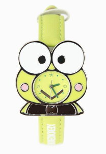 大眼蛙Keroppi 手錶(格紋)，時鐘/掛鐘/壁鐘/座鐘/鬧鐘/鐘錶/手錶/潛水錶，X射線【C090014】