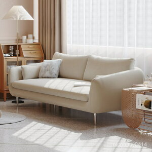 工廠品質保證北歐簡約客廳小戶型白色公寓民宿臥室房間絲絨雙人三人位佈藝沙髮傢具 RGEJ