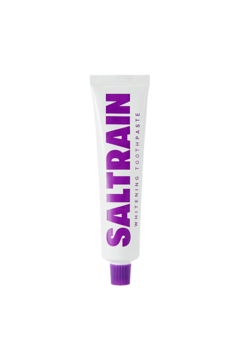 SALTRAIN 極亮淨白灰鹽牙膏-紫 80g