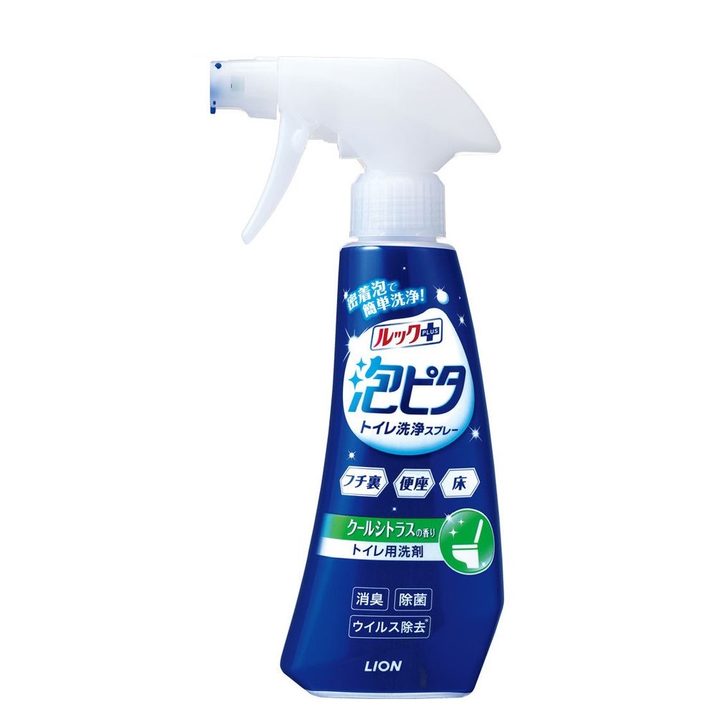 日本 獅王Lion LookPlus 泡沫密著 浴廁清潔噴霧 本體300ml 睡蓮香 清涼柑橘香 另售補充包250ml【領券滿額再折千12/31止】 1