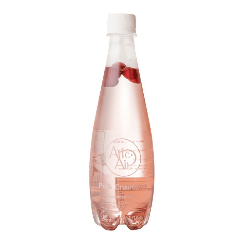 強強滾p-AricAir 愛瑞雅 蔓越莓粉紅氣泡水 475ml (24瓶/箱)
