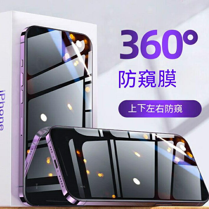 360° 防窺玻璃貼 滿版S級 鋼化膜 保護貼iPhone 11 pro max xs12 13 14 xr mini