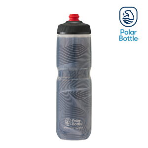 Polar Bottle 24oz 雙層保冷噴射水壺 Jersey Knit 棕黑 Charcoal / 自行車 水壺 單車 保冷 噴射水壺