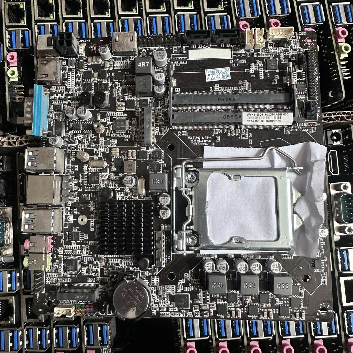 海蘭G40主機板 傑微JW H310I-D4 迷你一體機主機板 支援M2 SSD 高效能ITX小主機板 電腦DIY升級首選