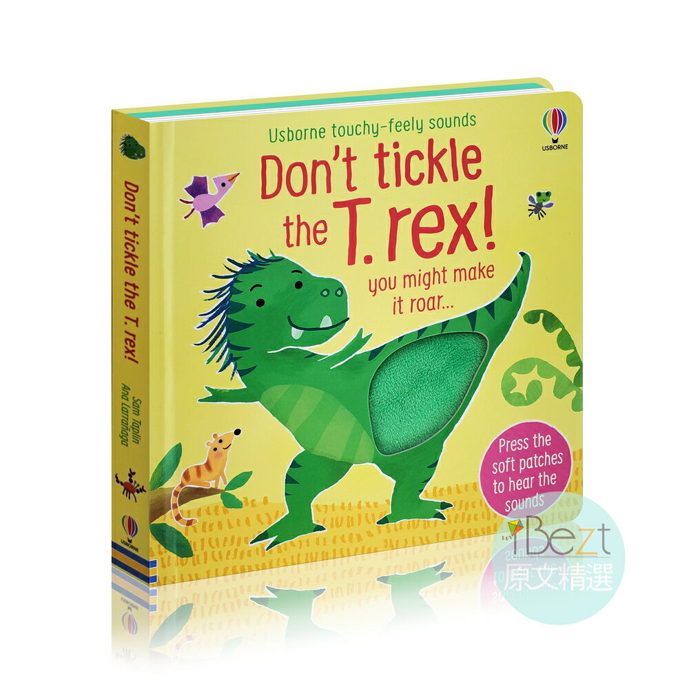 Usborne Touchy-feely sounds Don't tickle the T. rex！| 觸摸 | 聲音 | 音效 | 有聲 | 寶寶 | 硬頁 | 原文 | 恐龍