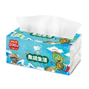 (箱出免運)象鴿生活超柔抽取式衛生紙 72包/箱 200抽/包