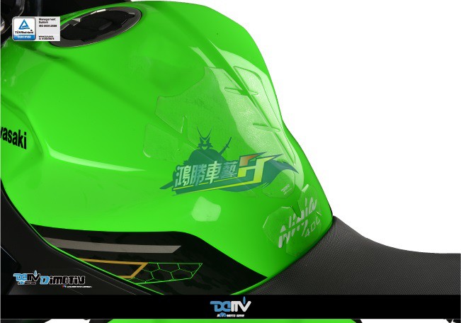 Dimotiv 適用 KAWASAKI川崎 忍者NINJA 400 油箱魚骨貼紙 透明DMV